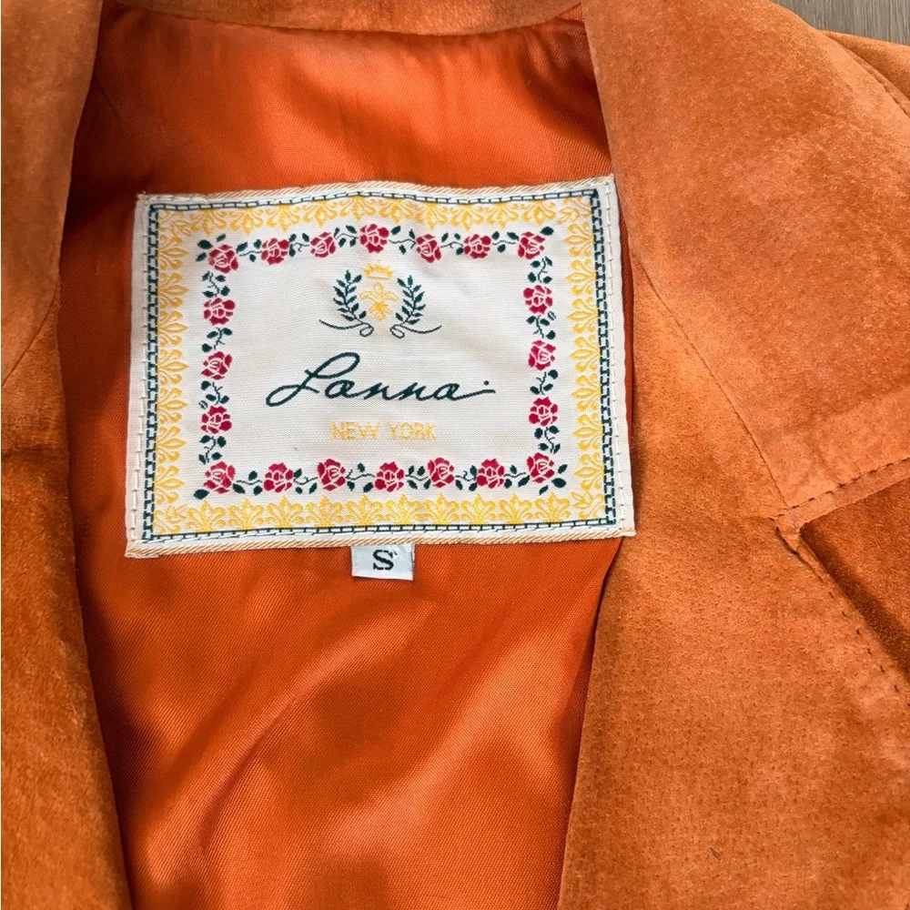 Vtg women’s fringe leather jacket western made in USA Lanna New York - Picture 4 of 7